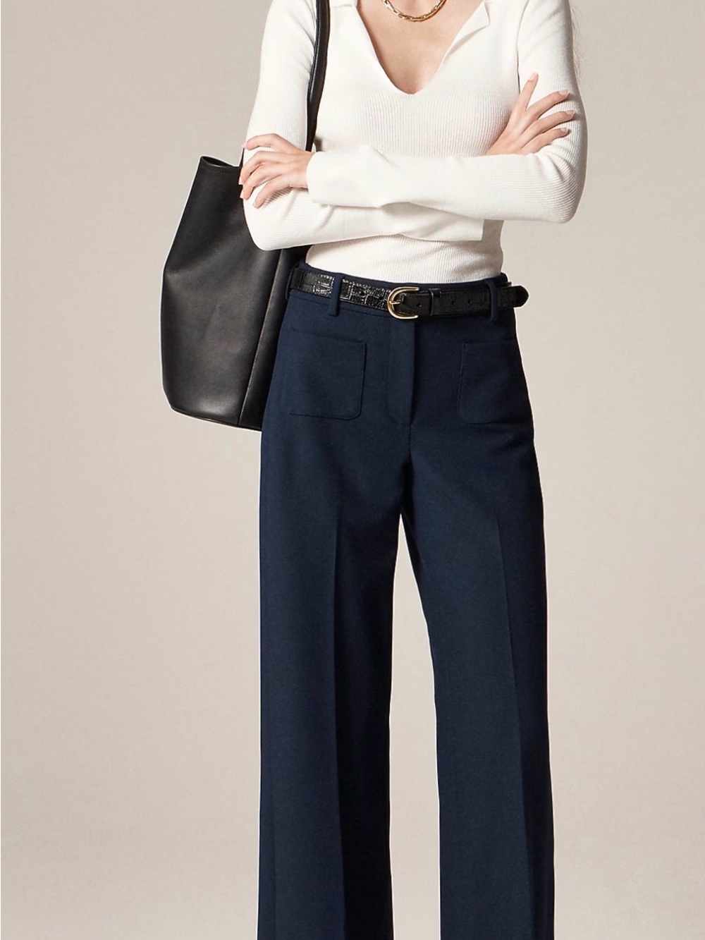 J.CREW Women's Black Twill
Straight wideLeg Dress Pants 4
Season Plus 18 NWT